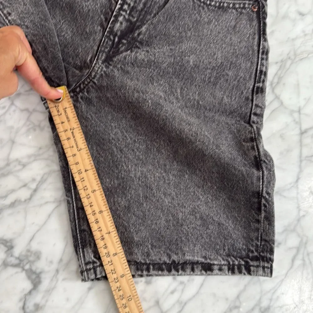 NWT Gap Teen 90s Loose Jean shorts gray washed distressed size 10